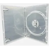 OEM Dailygoods - Boîtier DVD transparent, 14 mm - Lot de 10 boîtiers pour DVD - Pochette pour CD
