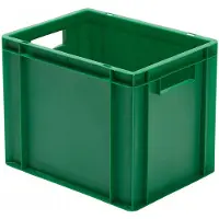 LA-KA-PE LA KA PE Bac gerbable de transport vert L400xl300xH320mm parois / fond fermé PP - TK400/ 320-0