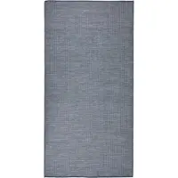 Syfax Tapis d'extérieur tissé plat 100x200 cm bleu