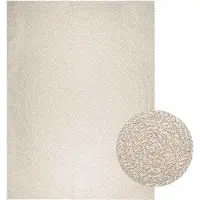 Syfax Tapis ZIZUR crème 240x340 cm aspect de jute intérieur extérieur