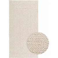 Syfax Tapis ZIZUR crème 80x150 cm aspect de jute intérieur extérieur