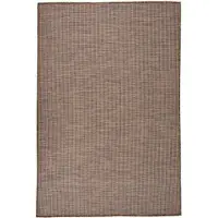 Syfax Tapis d'extérieur tissé plat 120x170 cm brun