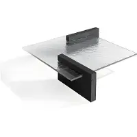 AEA Table d'appoint transparente et robuste, idéale pour le salon. Table basse luxueuse