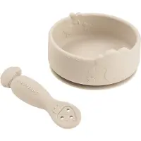 Done by Deer Stick & Stay - Set de couverts d'apprentissage Sheepy - Sable