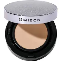 Mizon Vegan Collagen Cushion SPF38 PA++ fond de teint longue tenue coussin haute protection solaire teinte #23 Natural Sand Beige 2x15 g