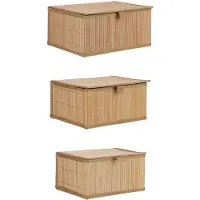 Relaxdays Panier de rangement (33 cm, 3x)