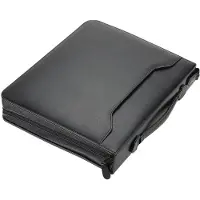 Alassio Organisateur à anneaux Rimini , format A4, similicuir FINEtouch, avec pochette CD, noir