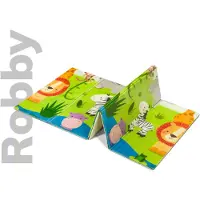 Lionelo Tapis d'éveil pliable et imperméable Robby, 200 x 180 cm, Multicolore,