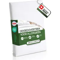 Merkloos Housse anti-acariens couette - 260 x 240 cm - Microfibre - Lavable 95 °C