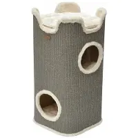 Merkloos Griffoir pour chat arbre à griffer - Hauteur 80 cm - 40 x 40 cm - Gris - Pour chats