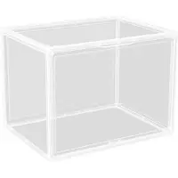Merkloos Boîte de rangement en acrylique transparente avec fermeture magnétique
