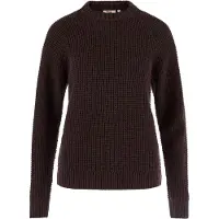 Fjall Raven Pull en maille gaufrée Övik pour femmes, Fjällräven, couleur noir chêne, taille S