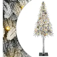 vidaXL Sapin de Noël avec 150 LEDs Blanc 150 cm PE et acier