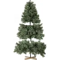Bolt Sapin de Noël artificiel 180 cm – Sans éclairage LED – 510 branches – PVC et PE – Avec support en bois – Réaliste et facile à installer