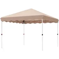 Bolt Gazebo - Pavillon - Pop-up Partytent - Tente de plage - Pour terrasse, jardin & fêtes - 3x3m - Beige - Résistant à l'eau & aux UV - Réglable en hauteur