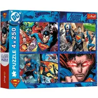 Trefl Puzzle 4 Puzzles - The Courage of Superman - 200 à 499 pièces