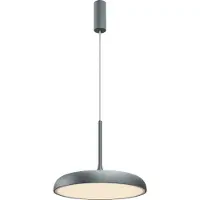 Maytoni Gerhard LED Lampes à suspendre de - Design en métal gris, 26W, 3000K, IP20