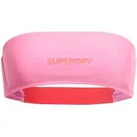 Superdry pour femme. W3010388A Haut de bikini bandeau avec logo rose (XS), Beachwear, Polister recyclé, Durable