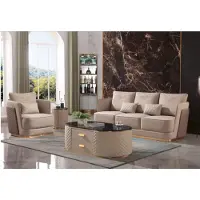 AEA Komplett Set Sofa 3+1er + Couchtisch Beistelltisch Designer Wohnlandschaft 4tlg