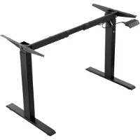 OEM Support de table électrique, réglable en hauteur de 70 à 117 cm, et en largeur de 90 à 135 cm, de couleur noire
