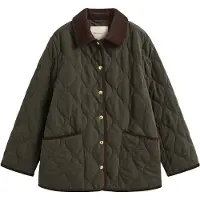 Gant pour femme. 4700434 Veste matelassée avec monogramme vert (M), Casuel, Polyester