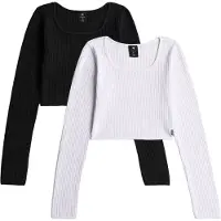 G-Star D30940-01 Long Sleeve T-shirt 2 Units Blanc,Noir 8 Years Fille