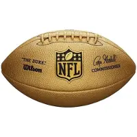 Wilson Ballon de Football Américain NFL the duke Gold replica game ball