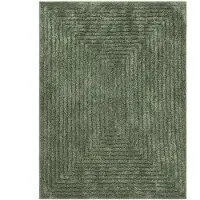 FRAAI Tapis scandinave | Lova Frames Vert | 140x200cm | Vert | Polyester | Rectangulaire