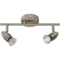 Lucide LED Spot plafond Caro GU10 2 x 5 W ronde chrome matte