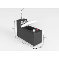 AEA Canapé d'angle moderne, forme en L, couleur marron, éclairage LED, luxueux, de qualité supérieure, élégant et exclusif