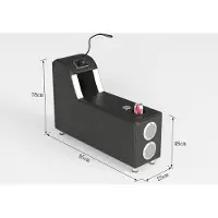 AEA Canapé d'angle moderne, forme en L, table basse marron, canapé LED, canapé de luxe, qualité supérieure