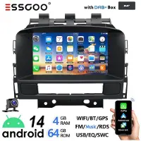 Insta24 Autoradio Android 15 de 7 pouces pour Opel Astra J (2010-2015), avec Carplay, GPS, navigation, DAB+, RDS, Bluetooth mains libres, 4 Go de RAM, 64 Go de ROM, écran tactile 2 DIN