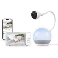 Chillax DM 610 : Caméra de surveillance pour bébé, modèle "Giraffe Mood", avec fonction de veilleuse et d'aide au sommeil