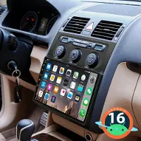 Insta24 Autoradio 2 DIN pour VW Touran 1T1, 1T2, 1T3 (modèles de 2003 à 2010), avec écran tactile de 10 pouces, GPS, Apple CarPlay, Android Auto et kit mains libres Bluetooth