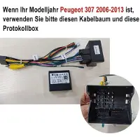 Insta24 Autoradio Android 15 de 9 pouces pour Peugeot 207 (2006-2015), avec GPS, Carplay, Android Auto, Wi-Fi, Bluetooth, écran tactile 2 DIN, résolution 1280x720, 2 Go de RAM, 32 Go de stockage