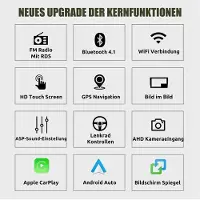 Insta24 Autoradio Android 13 pour Mazda 3 BL (2010-2013), écran tactile de 9 pouces, GPS, navigation, Carplay, Android Auto, 2 Go de RAM, 64 Go de stockage, Bluetooth mains libres