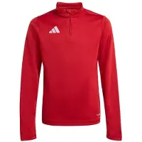 Adidas - Veste de training "Entrada 26" pour enfants, fermeture éclair partielle, modèle SX1533 (164) (Rouge)