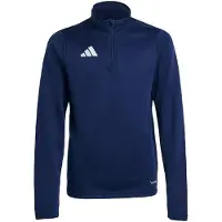 Adidas - Veste d'entraînement "Entrada 26" pour enfants, fermeture zippée sur toute la longueur, modèle SX1533 (128) (bleu marine)
