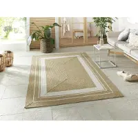 OEM Tapis d'intérieur et d'extérieur, tressé, 160x230 cm, couleur crème/beige