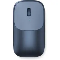 Satechi , souris sans fil à double connexion, modèle Slim EX, rechargeable, compacte, bleue