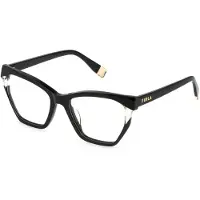 Furla Lunettes de Vue - - VFU868V - Acétate - Noir (Nero lucido) - 53/17/140 Femme
