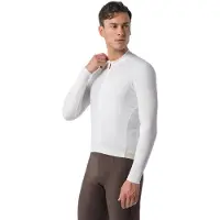 Castelli Maillot Espresso Thermal 2 Manches Longues Blanc Ivoire, Taille L