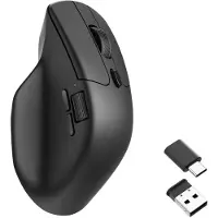 Keychron M6, pour droitiers, optique, RF sans fil + Bluetooth + USB Type-C, 26 000 DPI, noir