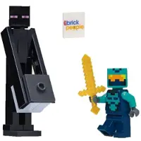 LEGO Minifigurine Minecraft, Enderman, avec le coffret combo "Héros des Nether"