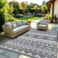 Sonstiges Tapis d'extérieur résistant aux intempéries, 120x180 cm, en plastique, idéal pour le camping, résistant aux UV et au vent, double face