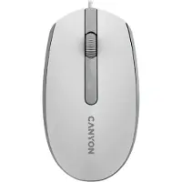 Compulocks M-10, prémiová optická myš, USB, 1.000 dpi, 3 tlač, šedo-biela (Filaire), Souris, Blanc, Gris