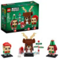 LEGO Kit de construction BrickHeadz : Renne de Noël, lutin et Elfie (40353), 281 pièces