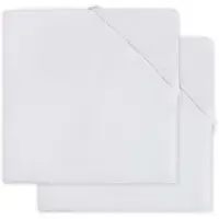 Jollein Drap-Housse Jollein Molton White (2pack)-60 x 120 cm
