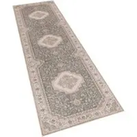 Tapis.nl Tapis lavable Sami vert 80x300 cm