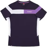 Kenny Femmes, T-shirt, Paddock, Blanc, Violet, Multicolore, Bleu, (S)